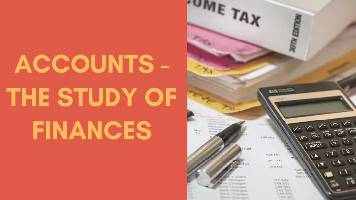 accounts the study of finances