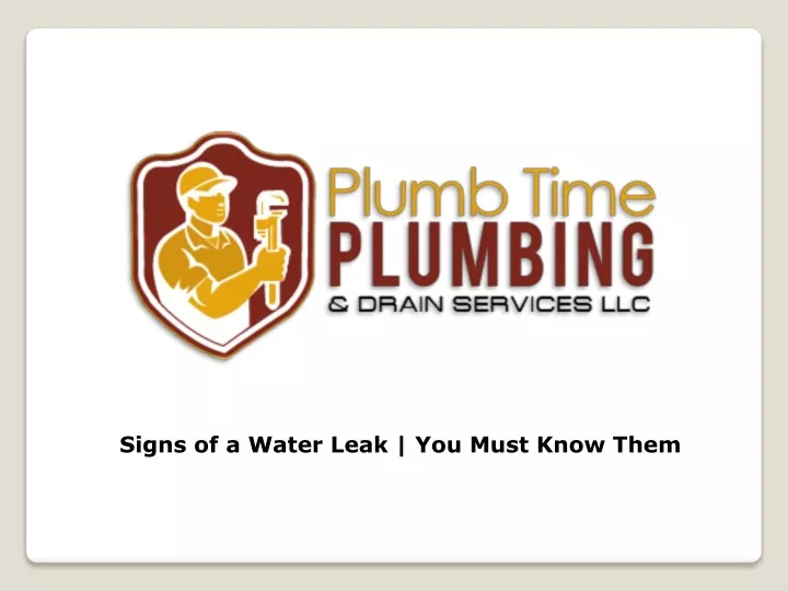 signs of a water leak you must know them