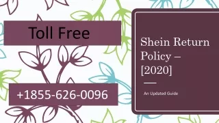 Shein Return Policy – 1-855-626-0096 how to refund and exchange.