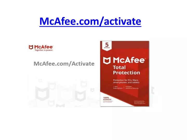 mcafee com activate