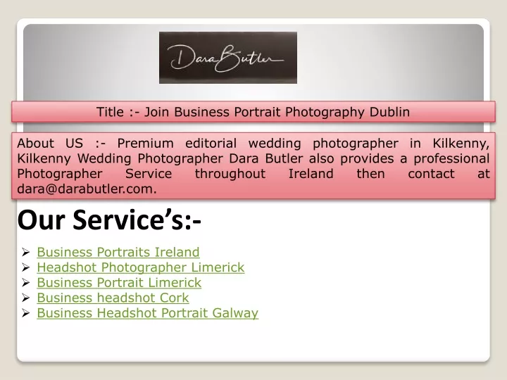 title join business portrait photography dublin