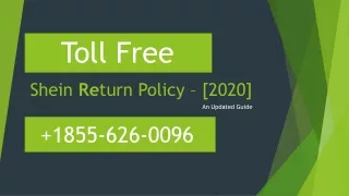 Shein Return Policy 1-855-626-0096 Shein toll free