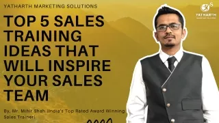 Top 5 Sales Training Ideas That will Inspire Your Sales Team