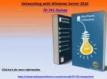 Free 70-741 Actual Exam Dumps - 70-741 Practice Questions - slide 1