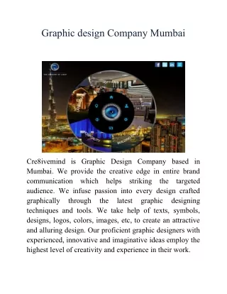 Graphic design Company Mumbai