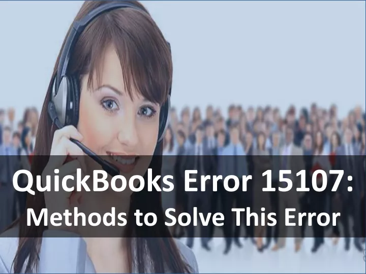quickbooks error 15107 methods to solve this error