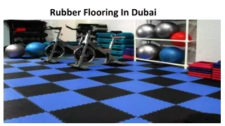 Buy Rubber Flooring In Dubai