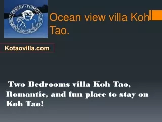 Ocean view villa Koh Tao | Vacation villa in Koh Tao
