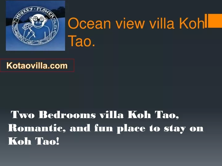 ocean view villa koh tao