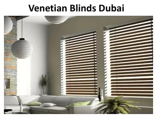 venetian blinds dubai