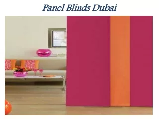 The Panel Blinds Dubai