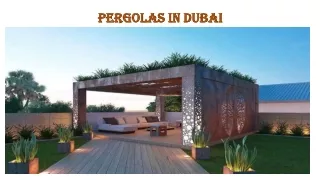 Well-designed Pergolas in Dubai