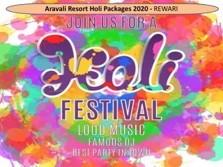 Aravali Resort Holi Packages 2020 | Holi Packages Near Delhi