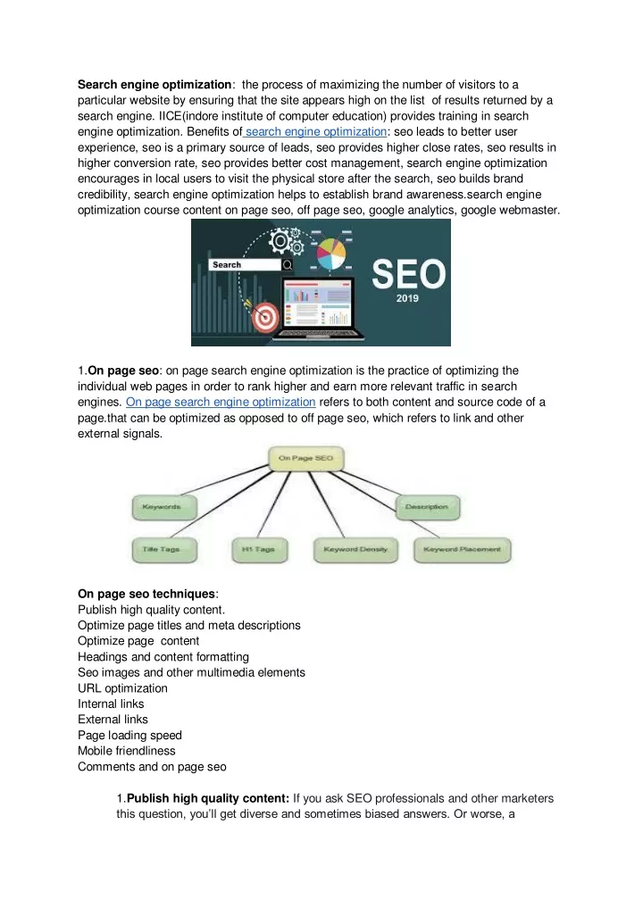 search engine optimization the process