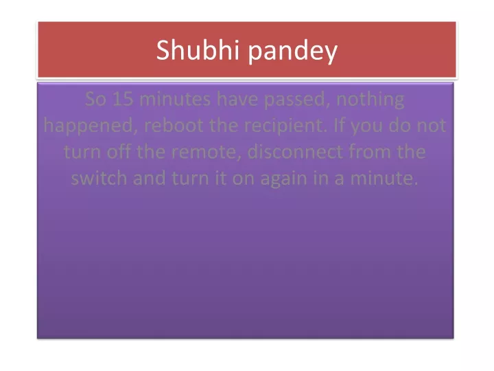 shubhi pandey