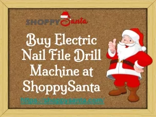 Buy Electric Nail File Drill Machine at ShoppySanta