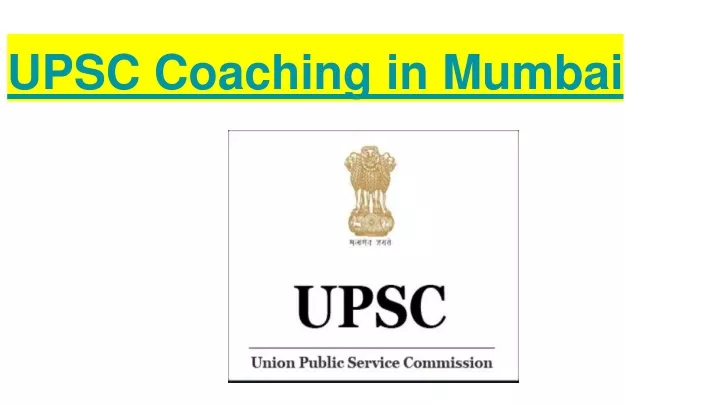upsc coaching in mumbai