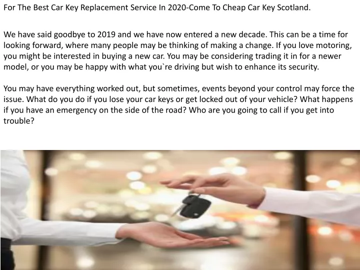 for the best car key replacement service in 2020