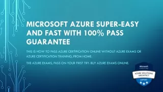 100% PASS Microsoft AZURE without exam or training