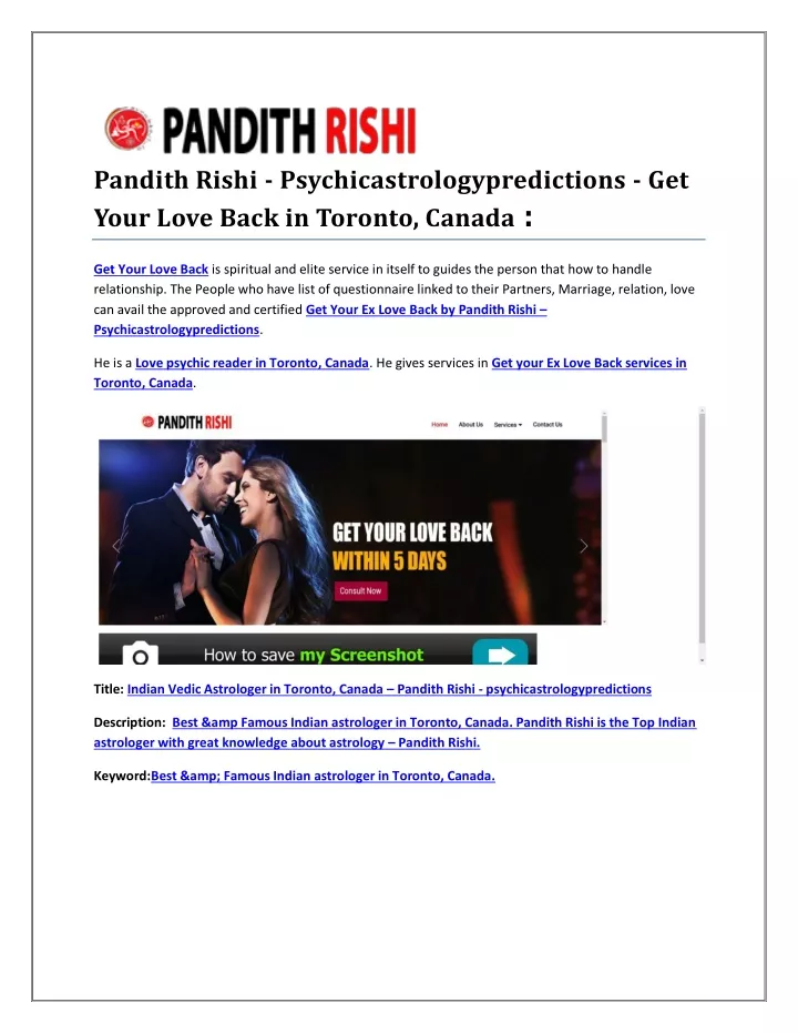 pandith rishi psychicastrologypredictions