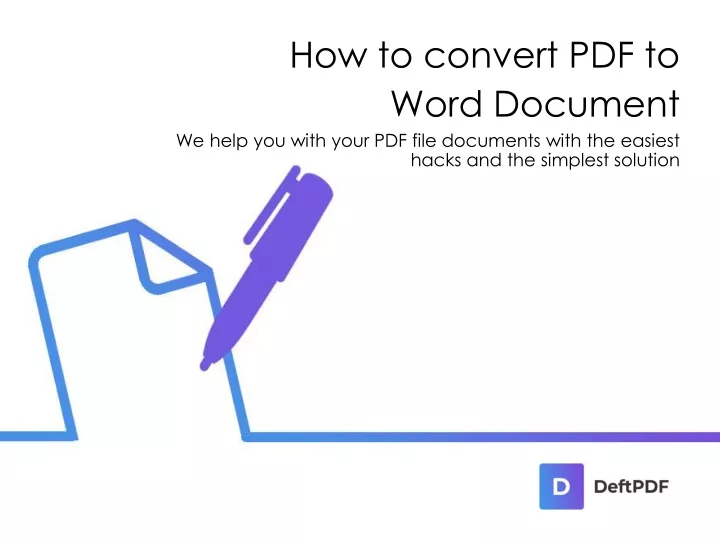 how to convert pdf to word document
