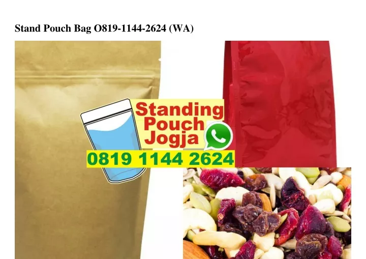 Ppt Stand Pouch Bag 0819·1144·2624[wa] Powerpoint Presentation Free