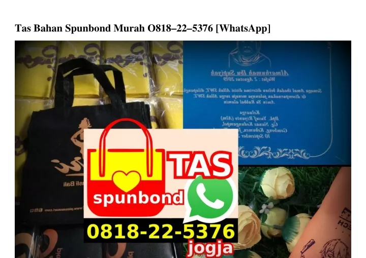 tas bahan spunbond murah o818 22 5376 whatsapp