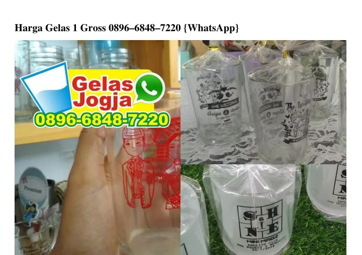 harga gelas 1 gross 0896 6848 7220 whatsapp