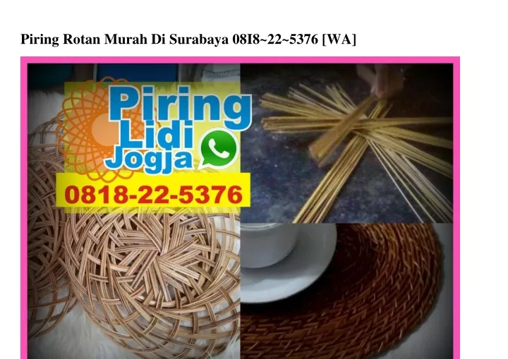 piring rotan murah di surabaya 08i8 22 5376 wa