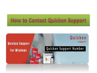 How To Connect With Quicken Support