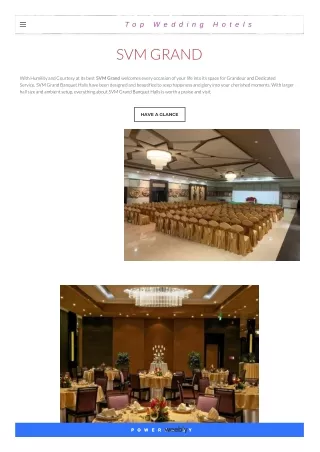 Top Wedding Hotel In Uppal ,Hyderabad|SVM Grand