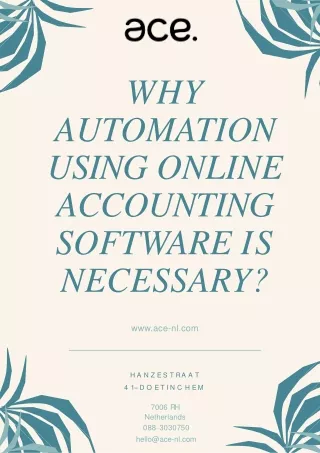 Why Automation Using Online Accounting Software is Necessary?