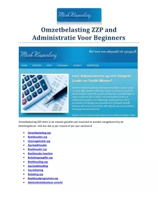 omzetbelasting zzp and administratie voor