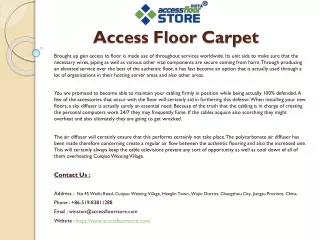 Access Floor Carpet
