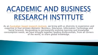 Apiar.org.au-Academic And Business Research Institute