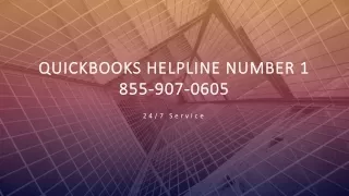 QuickBooks Helpline Number 1 855-907-0605
