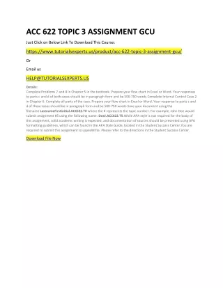 acc 622 topic 3 assignment gcu