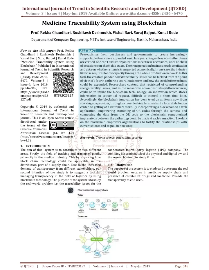 international journal of trend in scientific