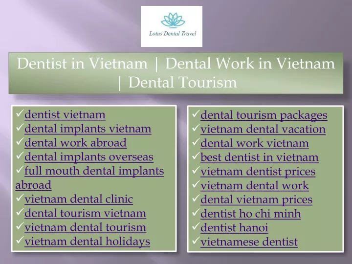 dentist in vietnam dental work in vietnam dental