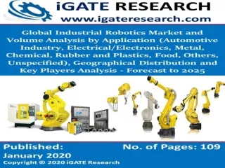 Global Industrial Robotics Market and Volume Forecast to 2025
