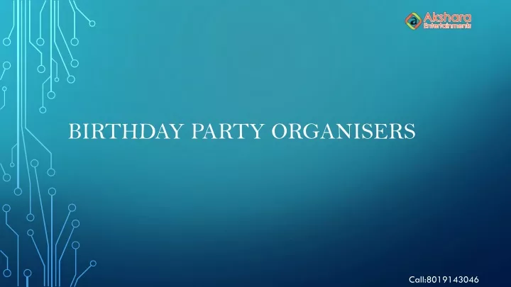 birthday party organisers