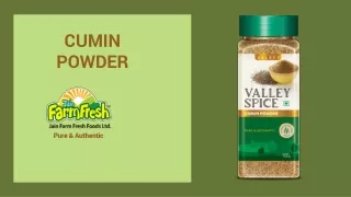 Best Cumin Powder Jain Farm Fresh | Cumin Powder | Freshly Pure Jeera Powder Masala