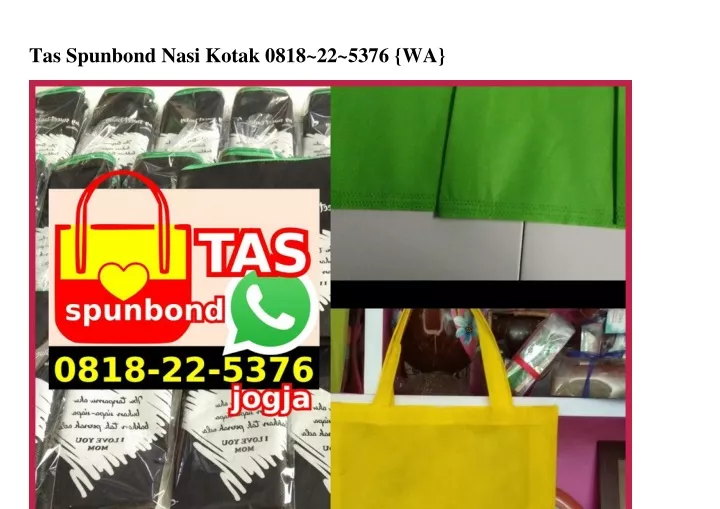 tas spunbond nasi kotak 0818 22 5376 wa