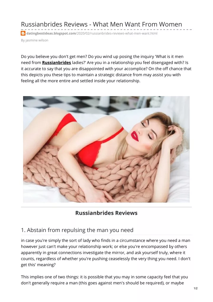 russianbrides reviews what men want from women