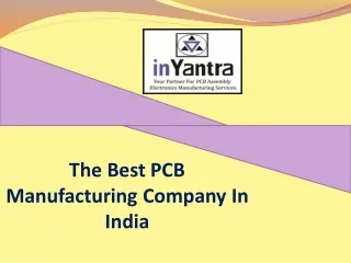The Best PCB Manufacturing Company In India