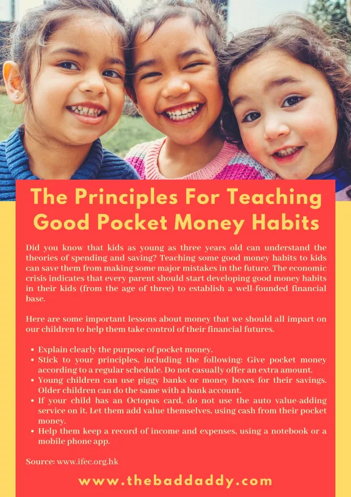 the principles for teaching good pocket money