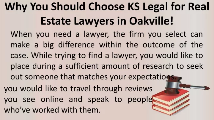 why you should choose ks legal for real estate