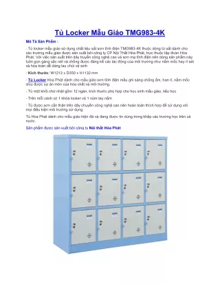 tu locker Hoa Phat TMG983-4K