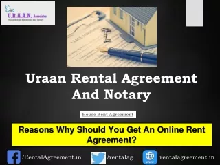 Reasons Why Should You Get An Online Rent Agreement
