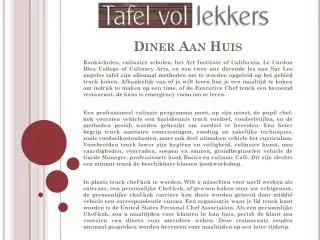 diner aan huis